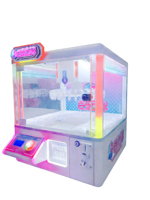 Machine à griffes mini multijoueur à monnayeur, modèle populaire, pour la distribution de jouets et poupées, avec support en anglais