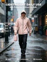 Ensemble imperméable deux pièces ultra-fin pour homme et femme, pantalon et veste de moto, randonnée en plein air, imperméable et respirant