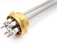 Calentador de Inmersión Tubular Industrial de Acero Inoxidable SS304, 220V 380V 3KW 6KW 9KW 12KW, Elemento Calefactor de Agua para Calderas y Tanques