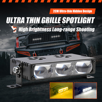 10W 20W 30W 40W Double Couleur LED Projecteur Grille Lumière avec Ventilateur de Refroidissement pour Voiture Camion SUV Moto ATV Offroad Conduite Lampe