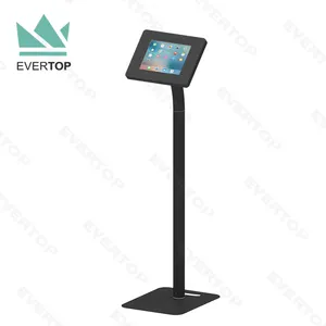 LSF01-C 7.9-10.5 "11" güvenli zemin ve masa 2-in-1 Tablet Kiosk standı w tuş kilidi anti-hırsızlık Tablet PC muhafaza ve tanıtım banner'ı