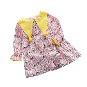 Productos Innovadores para la Venta, Vestido Floral de Manga Larga para Niñas, para Otoño, de un Proveedor Chino de Ropa - Product Image 1