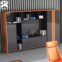 Bureau de direction moderne en laque, table de bureau modulaire de style piano, mobilier de bureau de luxe pour entreprises