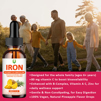 Complément Alimentaire Liquide de Fer OEM ODM avec Vitamines B6, C, Zinc et Folate pour Soutenir la Santé Immunitaire des Femmes et des Hommes – Gouttes de Fer
