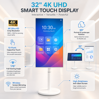 Layar Sentuh Digital Android Interaktif dengan Panel IPS, Refresh Rate 144Hz, Konektivitas IoT
