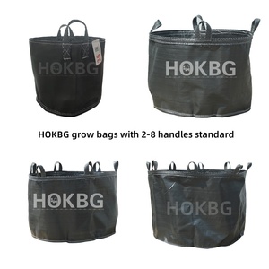 HOKBG-Bolsa de cultivo de <span class=keywords><strong>50</strong></span> <span class=keywords><strong>litros</strong></span>, 13 galones, respetuoso con el medio ambiente, Anti-UV, tela tejida PP duradera, macetas y jardineras para jardín de flores - Product Image 2