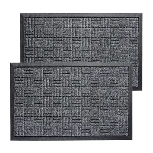 Door Mat Rubber Amazon Hot Sell Inside Outside Waterproof Durable Natural Rubber Door Mat