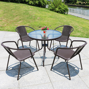 Mesa y Sillas de Cuerda para Jardín, Terraza o Patio, Estilo Nórdico para Exteriores - Product Image 3