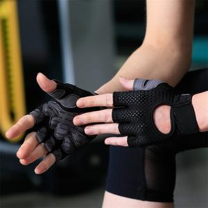 Yoga personnalisé sans doigts Gym Musculation Gants de musculation Femmes - Product Image 2