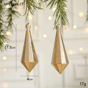 Colgante de oro de Navidad Cascanueces muñeco de nieve Santa Claus forma de estrella decoraciones para árboles de Navidad adornos colgantes - Product Image 6