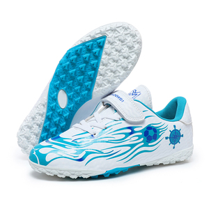 Zapatos de Fútbol para Niños y Jóvenes, Zapatos de Fútbol con Velcro de Caña Baja, <span class=keywords><strong>Botas</strong></span> de Entrenamiento para Césped Artificial, Tallas 28-<span class=keywords><strong>39</strong></span> - Product Image 1