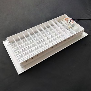 Grille d'aération carrée électrique moderne en alliage d'aluminium avec télécommande pour usage extérieur en sous-sol – Ventilation durable pour CVC et air frais - Product Image 4
