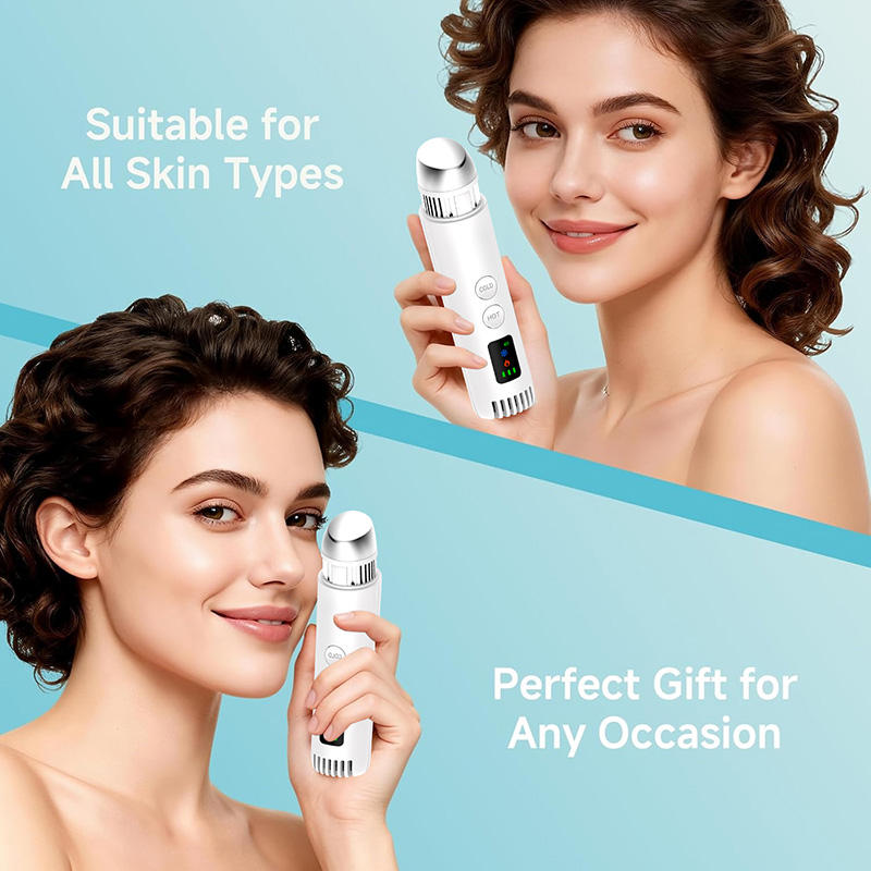 ORANGLES KKS Hot & Cold Face Lifting Beauty Device | Thermo-ION Multi-Function Massager for Home Use | Skin Tightening & Pore Care – orangles Kuwait - angled perspective - presenting advantages - Image 4 of 4 | fits any environment | Purchase KKS Hot & Cold Face Lifting Beauty Device | Thermo-ION Multi-Function Massager for Home Use | Skin Tightening & Pore Care – orangles Kuwait Michigan | Free Shipping ORANGLES