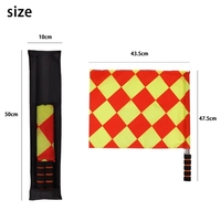 Ensemble de drapeaux d'arbitre de football pour le football Drapeaux de juge de ligne à carreaux Cartes d'arbitre avec livre d'enregistrement et crayon Sifflet d'arbitre pour le sport