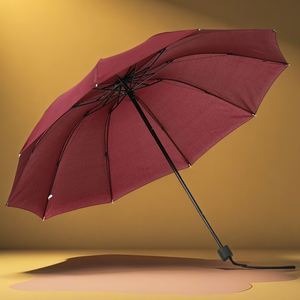Parapluie pliable grand format coupe-vent de haute qualité, design classique avec logo, en polyester, idéal pour les voyages, vente directe usine - Product Image 4
