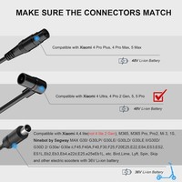 Chargeur de scooter 54,6 V 2 A pour Xiaomi 4 Pro Max Plus Ultra 2e génération, Xiaomi 5 Max Pro, Ninebot ZT3 Pro, chargeur de batterie au lithium 48 V