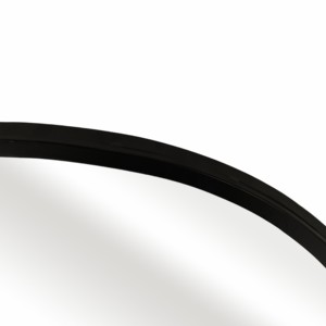 Specchio ad arco ondulato con cornice moderna in metallo per camera da letto, bagno, ufficio, decorazione da parete - Product Image 5