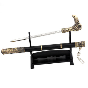 Assassin's Creed Syndicate bastón <span class=keywords><strong>espada</strong></span> 22CM Full Metal sin afilar llavero escritorio decoración modelo arma Cosplay Prop - Product Image 2