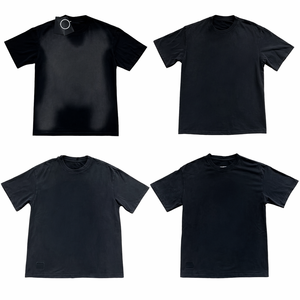 Camiseta Oversize de Diseño Novedoso con Estampado de Llamas Grandes y Exageradas Estilo Oscuro para Hombre y Mujer, Venta al por Mayor - Product Image 1