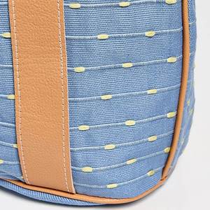 Bolso Tote Grande Personalizado para Mujer, de Lona de Algodón Resistente, para Primavera, Otoño y Verano, con Ribete de Cuero y Bordado - Product Image 3