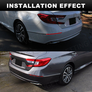 Xe Phía Sau Bumper Phản Xạ Cho Honda Accord 10th Gen 2018 2019 2020 3 Chức Năng <span class=keywords><strong>LED</strong></span> Đuôi Phanh Cảnh Báo Lần Lượt Tín Hiệu Đèn Sương Mù - Product Image 3