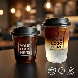 Factory Price 12oz 16oz 22oz Single Wall PET <b>Plastic</b> <b>Cups</b> with Flat Lids 90mm Diameter for Iced Coffee & Cold Drinks - Product Image 2