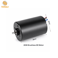 Motor BLDC 2838 de 7.4V 12V 24V 5300-9200 RPM, Motor de CC sin Escobillas de Imán Permanente para Herramientas Eléctricas