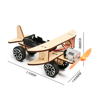 OKYN-G6750 Juguete Educativo de Ciencia e Ingeniería, Kit de Avión Eléctrico para Armar, Proyecto STEAM para Niños de 6+ Años