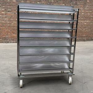 Équipement de boulangerie de cuisine, chariot de rangement et de refroidissement en fil métallique, étagère en acier inoxydable pour casseroles/plats à pain, chariot de refroidissement pour boulangerie - Product Image 2