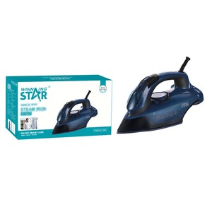 Plancha Eléctrica Multifuncional WINNINGSTAR 2200W con Vapor en Seco y Suela de Cerámica (Negra, con Cable/Sin Cable) (Para Uso Doméstico y Comercial) - Product Image 1
