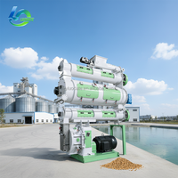 LUODATE Machines de traitement des aliments pour crevettes robustes 5-25TPH, machines automatiques de fabrication d'aliments pour animaux pour la production d'aliments pour poissons CE