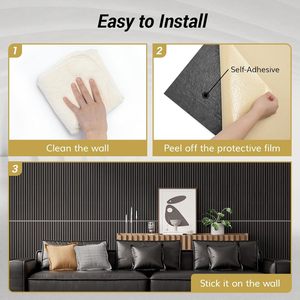 Tự dính akupanel Chất lượng cao 3D khuếch tán Slatted cách âm Veneer rãnh tường Bảng điều khiển trang trí vật nuôi Acoustic tấm - Product Image 3