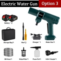 Pistolet à eau électrique sans balais 200 bars 3500W, nettoyeur haute pression 6-en-1 pour voiture et jardin, compatible batterie Makita, pour le bricolage