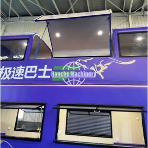 Remolque completo de camión de comida de acero inoxidable con helados y equipo de comida rápida Cocina móvil de uso comercial - Product Image 6