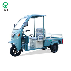 Tricycle de livraison de marché à grande capacité, tricycle <span class=keywords><strong>électrique</strong></span> semi-fermé avec une grande boîte de chargement pour les vendeurs - Product Image 4