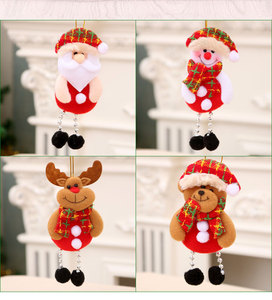 2024 adornos de Feliz Navidad regalo de Navidad Santa Claus muñeco de nieve árbol muñeca de juguete colgar adornos navideños para el hogar Decoración de Año Nuevo - Product Image 5