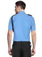 Écussons personnalisés à manches courtes pour hommes, uniformes d'officier et de garde, chemises de sécurité pour hommes