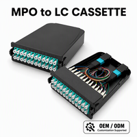 Module de cassette MPO MTP 24 fibres LC Duplex OM3 OM4 OS2 Monomode Multimode Type enfichable LGX Polarité A B C pour centre de données