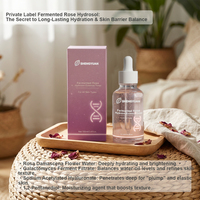 Tonique en spray à l'hydrolat de rose de Damas fermenté naturel OEM, hydratation intense, éclaircissant, brume faciale, eau de galactomycès, soin de la peau