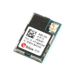 โมดูลมัลติโปรโตคอล BMD-345-A-R NRF52840 ขั้วต่อ U.FL ความถี่ 2.36-2.5 GHz หน่วยความจำแฟลช 1 MB แรม 256 KB กำลังไฟ 18 dBm - Product Image 1