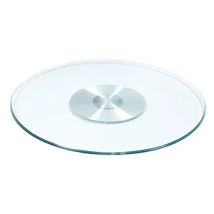 Manufacturer custom clear round 10mm tempered dining table top glass prices transparent tempered glass balustrade