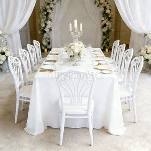 Foshan Sinoperfect Furniture Banquet Armless Hotel pp Plastic Wedding Event <b>Chair</b> Cheap White Plastic <b>Chair</b> for Events Ceremony - Product Image 1