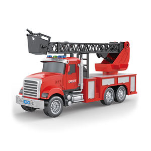 1:18 juguetes de camión de <span class=keywords><strong>bomberos</strong></span> de plástico <span class=keywords><strong>grande</strong></span> de fricción realista para niños con sonido ligero - Product Image 1