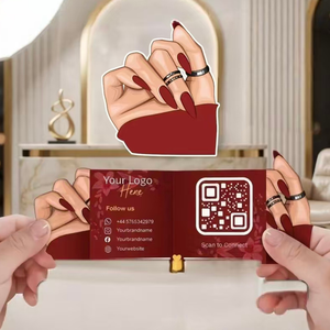 Cartes de visite pliables personnalisées imprimées, cartes de fidélité et de réduction pour kits de manucure DIY – Vente chaude - Product Image 6