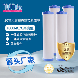 Cartucho de filtro de carbón de cáscara de coco Yunda de 20 pulgadas para purificadores de agua comerciales de alta eficiencia - Product Image 3