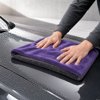 Serviette de lavage de voiture personnalisée 1400 gsm, logo personnalisé, 1200 gsm, 1600 gsm, bleue, extra large, en microfibre à boucles torsadées, pour le lavage et le séchage