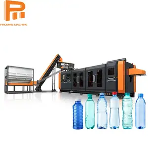 Tam otomatik 12 boşluk pet şişe üfleme makinesi/plastik şişirme makinesi verimliliği en üst düzeye çıkarır