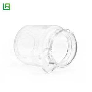 100 Ml 250 Ml Botol Gabus Telinga Tunggal Bening Bulat Bumbu Toples Kaca Kemasan Toples Penyimpanan dengan Sendok Kayu - Product Image 3