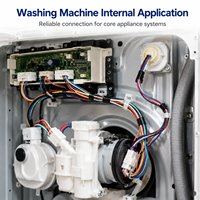 Harnais de câblage professionnel personnalisé pour machine à laver, conducteur en cuivre, étanche IP67, assemblage de câbles certifié CE ROHS REACH