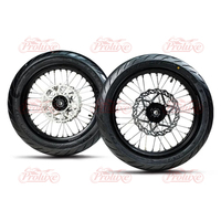 Kit de Ruedas Surron Ultra Bee Supermoto, Juego Completo de Neumáticos para Calle, Neumáticos Lisos para Carretera